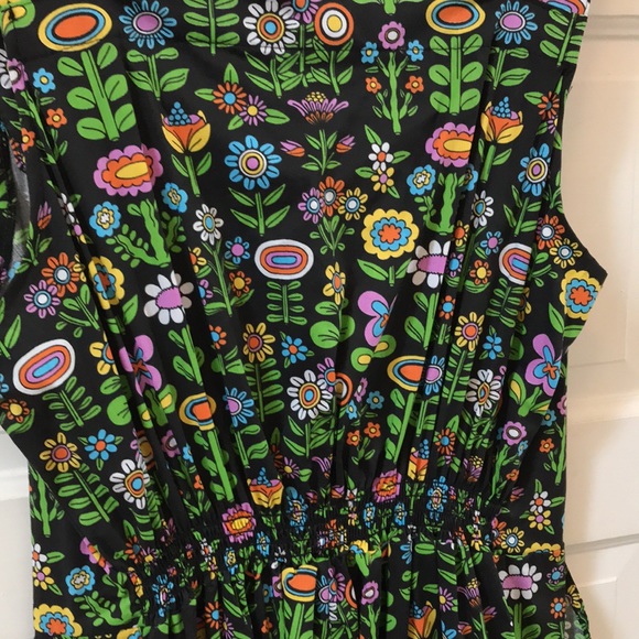 NWT Nooworks print overalls Sz XXL lightweight cotton "Awesome Blossom" print - Picture 12 of 14